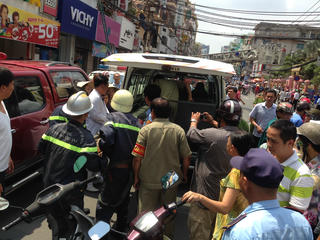 Một người bị điện giật chết thảm ở trung tâm Sài Gòn